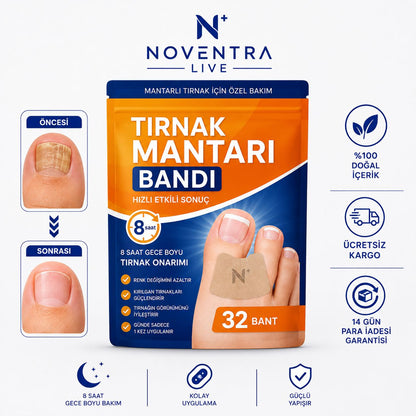 NOVENTRA LIVE® TIRNAK MANTARI TEDAVİ BANDI